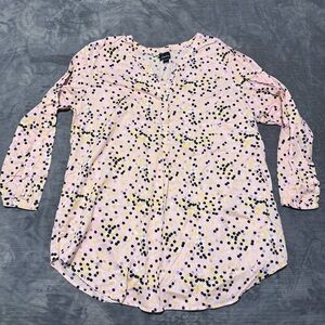 Simply Emma Long Sleeve Pink Blouse